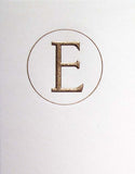 Monogram Letter E Engraving