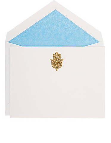 Hand of Fatima Card Set - Pacific Blue Tissue - Madeline Weinrib Limited Edition Collaboration
