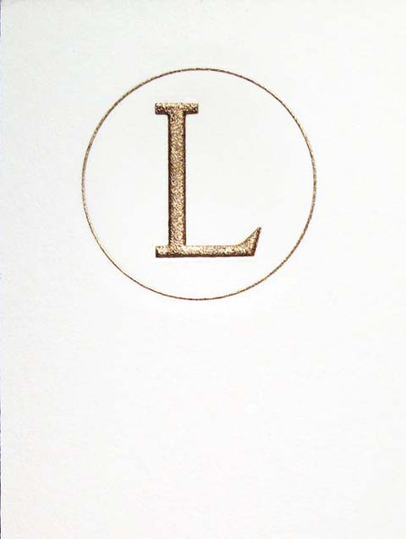 Connor Monogram Letter L Engraving