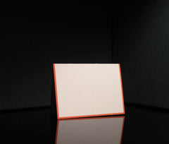 Connor Orange Border Place Cards