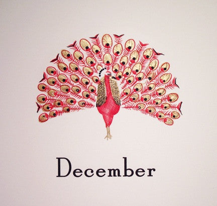 Four Seasons Peacock Calendar