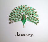 Four Seasons Peacock Calendar