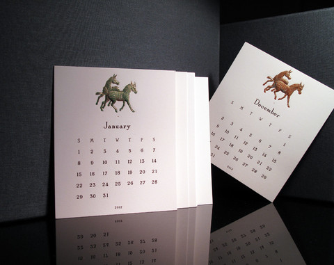 Four Seasons Zebra Calendar Refill